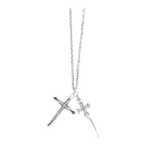 Emanuele Bicocchi Intricate Sterling Silver Pugnale And Cross Necklace - NWT - Picture 2 of 2